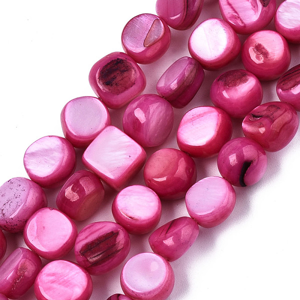 PandaHall Natural Freshwater Shell Beads Strands, Dyed, Nuggets, Camellia, 7~9x7~8x2.5~6mm, Hole: 0.8mm, about 48~50pcs/strand, 14.96~15.74..., Pink
PandaHall Natural Freshwater Shell Beads Strands, Dyed, Nuggets, Camellia, 7~9x7~8x2.5~6mm, Hole: 0.8mm, about 48~50pcs/strand, 14.96~15.74..., Pink