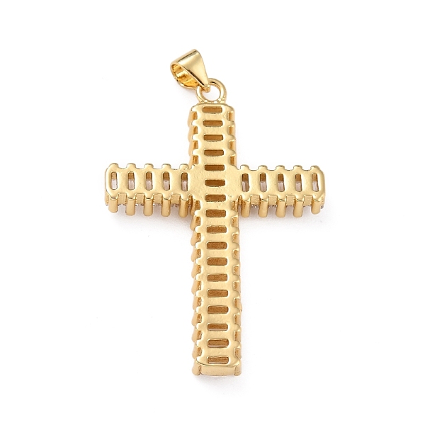 PandaHall Brass Micro Pave Clear Cubic Zirconia Pendants, Cross, Real 18K Gold Plated, 41.5x27x4mm, Hole: 5x3.5mm Brass+Cubic Zirconia Cross...
PandaHall Brass Micro Pave Clear Cubic Zirconia Pendants, Cross, Real 18K Gold Plated, 41.5x27x4mm, Hole: 5x3.5mm Brass+Cubic Zirconia Cross...