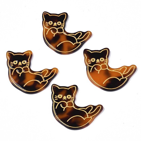 PandaHall Cellulose Acetate(Resin) Pendants, with Glitter Powder, Cat, Saddle Brown, 39x35x2.5mm, Hole: 1.5mm Resin Cat Shape
PandaHall Cellulose Acetate(Resin) Pendants, with Glitter Powder, Cat, Saddle Brown, 39x35x2.5mm, Hole: 1.5mm Resin Cat Shape