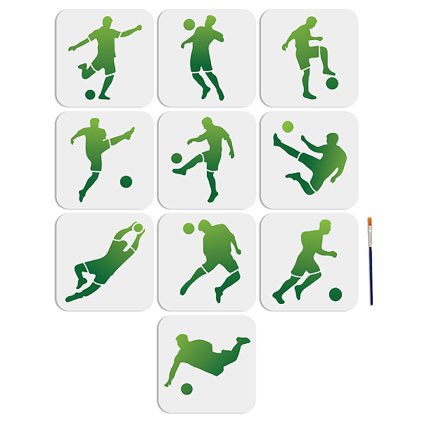 PandaHall MAYJOYDIY 10pcs Football Player Stencil 6×6inch Decorative Football Player Sport Drawing Stencils with Painting Brush Soccer...
PandaHall MAYJOYDIY 10pcs Football Player Stencil 6×6inch Decorative Football Player Sport Drawing Stencils with Painting Brush Soccer...