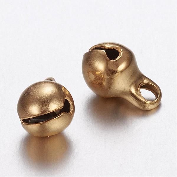 PandaHall Ion Plating(IP) 304 Stainless Steel Bell Charms, Golden, 9x6mm, Hole: 1.5mm 304 Stainless Steel Bell
PandaHall Ion Plating(IP) 304 Stainless Steel Bell Charms, Golden, 9x6mm, Hole: 1.5mm 304 Stainless Steel Bell