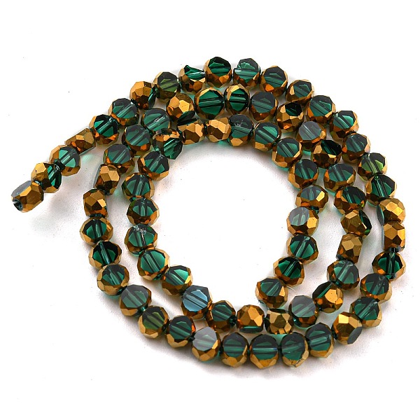 PandaHall Electroplate Transparent Glass Beads Strands, with Golden Plated Edge, Faceted Flat Round, Sea Green, 4x2.5mm, Hole: 1mm, about...
PandaHall Electroplate Transparent Glass Beads Strands, with Golden Plated Edge, Faceted Flat Round, Sea Green, 4x2.5mm, Hole: 1mm, about...