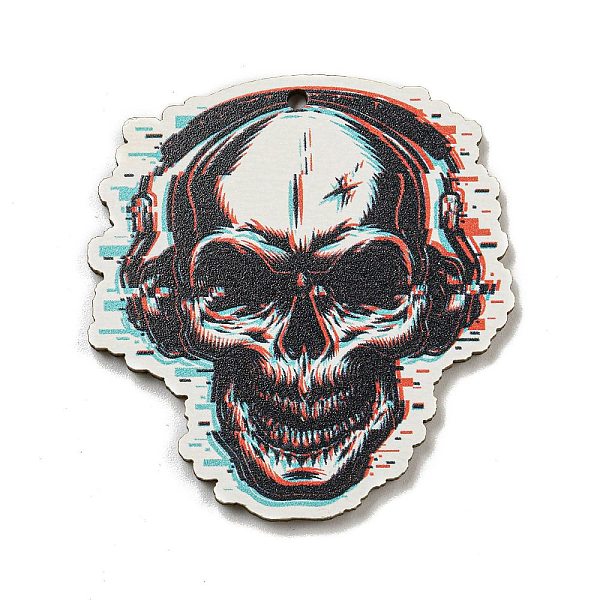 PandaHall Wood Pendants, Halloween Theme, Black, Skull, 50x47x3mm, Hole: 2mm Wood Skull Black
PandaHall Wood Pendants, Halloween Theme, Black, Skull, 50x47x3mm, Hole: 2mm Wood Skull Black