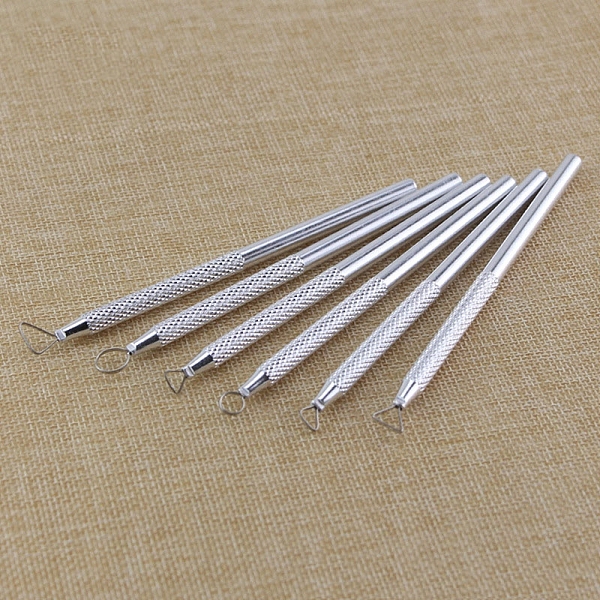 PandaHall Aluminum Alloy Sludge Pottery Clay Scraper Set, for DIY Ceramic & Pottery Crafts, Silver, 12.5cm, 6pcs/set Aluminum Alloy
PandaHall Aluminum Alloy Sludge Pottery Clay Scraper Set, for DIY Ceramic & Pottery Crafts, Silver, 12.5cm, 6pcs/set Aluminum Alloy