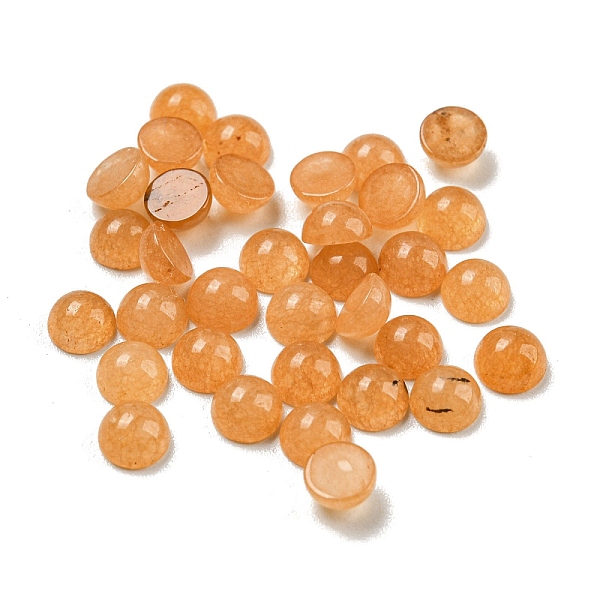 PandaHall Natural White Jade Dyed Cabochons, Half Round, 4x2~2.5mm White Jade Half Round
PandaHall Natural White Jade Dyed Cabochons, Half Round, 4x2~2.5mm White Jade Half Round