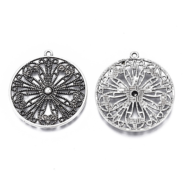 PandaHall Tibetan Style Alloy Pendants, Cadmium Free & Lead Free, Flower, Antique Silver, 33x30.5x2.5mm, Hole: 1.5mm, about 260pcs/1000g...
PandaHall Tibetan Style Alloy Pendants, Cadmium Free & Lead Free, Flower, Antique Silver, 33x30.5x2.5mm, Hole: 1.5mm, about 260pcs/1000g...