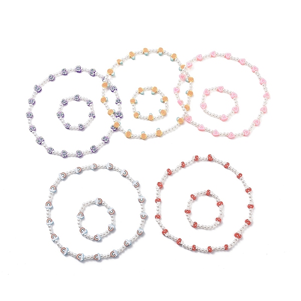 PandaHall Cute Polymer Clay & ABS Plastic Pearl Beaded Necklace & Stretch Bracelet, Jewelry Set for Kids, Mixed Color, Inner Diameter..., Multicolor
PandaHall Cute Polymer Clay & ABS Plastic Pearl Beaded Necklace & Stretch Bracelet, Jewelry Set for Kids, Mixed Color, Inner Diameter..., Multicolor