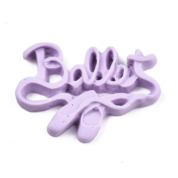 PandaHall Opaque Resin Cabochons, Word with Ballet, Plum, 21x29x3mm Resin Word Purple
PandaHall Opaque Resin Cabochons, Word with Ballet, Plum, 21x29x3mm Resin Word Purple