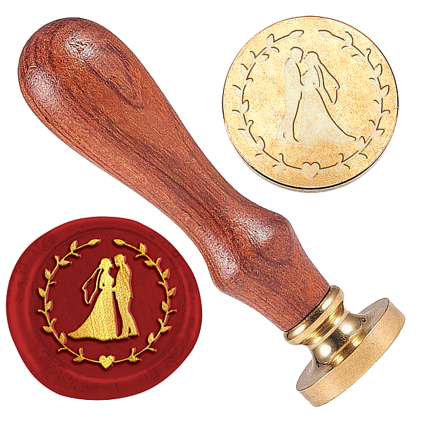 PandaHall Bride and Groom Wax Seal Stamp Wedding Invitations Embossed Stamp Sealing Removable 1" Brass Wax Seal Stamp Head with Wooden...
PandaHall Bride and Groom Wax Seal Stamp Wedding Invitations Embossed Stamp Sealing Removable 1" Brass Wax Seal Stamp Head with Wooden...