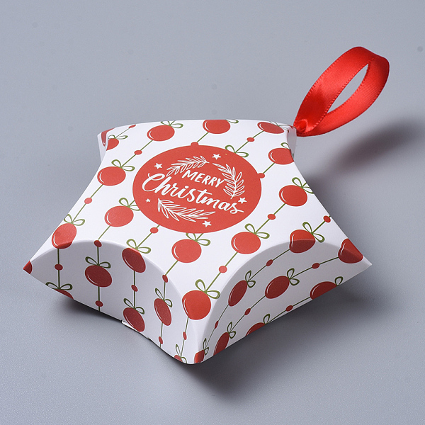 PandaHall Star Shape Christmas Gift Boxes, with Ribbon, Gift Wrapping Bags, for Presents Candies Cookies, White, 12x12x4.05cm Paper Star...
PandaHall Star Shape Christmas Gift Boxes, with Ribbon, Gift Wrapping Bags, for Presents Candies Cookies, White, 12x12x4.05cm Paper Star...