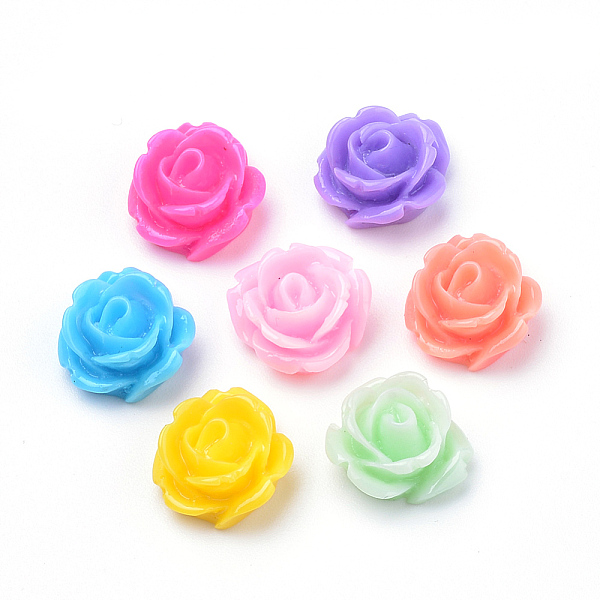 PandaHall Resin Cabochons, Rose Flower, Mixed Color, 11x12x6~7mm Resin Flower Multicolor
PandaHall Resin Cabochons, Rose Flower, Mixed Color, 11x12x6~7mm Resin Flower Multicolor