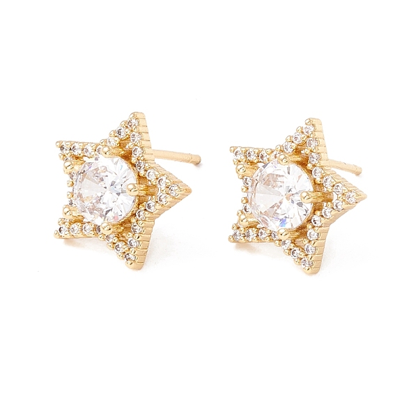 PandaHall Clear Cubic Zirconia Star Stud Earrings, Brass Jewelry for Women, Lead Free & Cadmium Free, Real 18K Gold Plated, 12.5x13mm, Pin...
PandaHall Clear Cubic Zirconia Star Stud Earrings, Brass Jewelry for Women, Lead Free & Cadmium Free, Real 18K Gold Plated, 12.5x13mm, Pin...