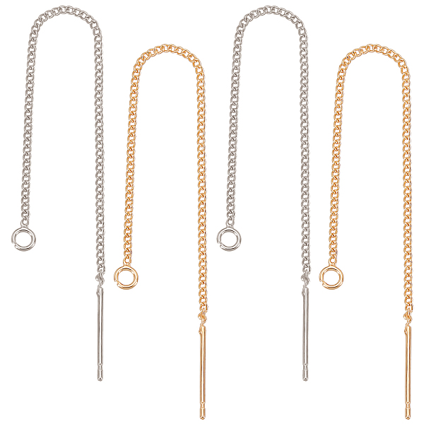 PandaHall CREATCABIN 1 Box 24Pcs Real 18K Gold Platinum Plated Brass Ear Threads Dangling Threader Earring Findings with 925 Sterling Silver...
PandaHall CREATCABIN 1 Box 24Pcs Real 18K Gold Platinum Plated Brass Ear Threads Dangling Threader Earring Findings with 925 Sterling Silver...