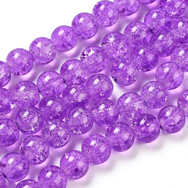 PandaHall Spray Painted Crackle Glass Beads Strands, Round, Blue Violet, 10mm, Hole: 1.3~1.6mm, about 80pcs/strand, 31.4 inch Glass Round..., Purple
PandaHall Spray Painted Crackle Glass Beads Strands, Round, Blue Violet, 10mm, Hole: 1.3~1.6mm, about 80pcs/strand, 31.4 inch Glass Round..., Purple