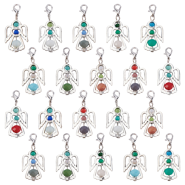 PandaHall SUNNYCLUE 1 Box 30Pcs Angels Crochet Stitch Markers Lobster Claw Angel Charm Removable Lobster Clasp Locking Stitch Marker for..., Multicolor
PandaHall SUNNYCLUE 1 Box 30Pcs Angels Crochet Stitch Markers Lobster Claw Angel Charm Removable Lobster Clasp Locking Stitch Marker for..., Multicolor