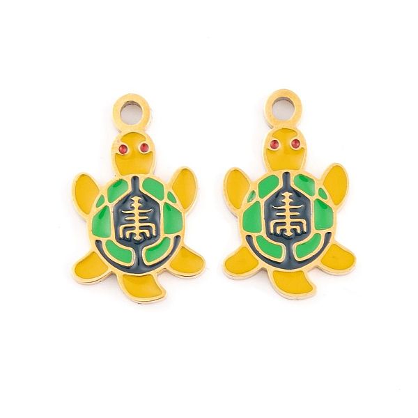 PandaHall Ion Plating(IP) 304 Stainless Steel Pendants, with Enamel, Real 18K Gold Plated, Sea Animals Charm, Tortoise, 16.5x11x1.5mm, Hole...
PandaHall Ion Plating(IP) 304 Stainless Steel Pendants, with Enamel, Real 18K Gold Plated, Sea Animals Charm, Tortoise, 16.5x11x1.5mm, Hole...