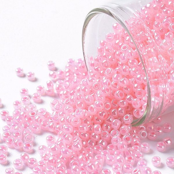 PandaHall TOHO Round Seed Beads, Japanese Seed Beads, (908) Baby Pink Ceylon Pearl, 11/0, 2.2mm, Hole: 0.8mm, about 1111pcs/bottle...
PandaHall TOHO Round Seed Beads, Japanese Seed Beads, (908) Baby Pink Ceylon Pearl, 11/0, 2.2mm, Hole: 0.8mm, about 1111pcs/bottle...