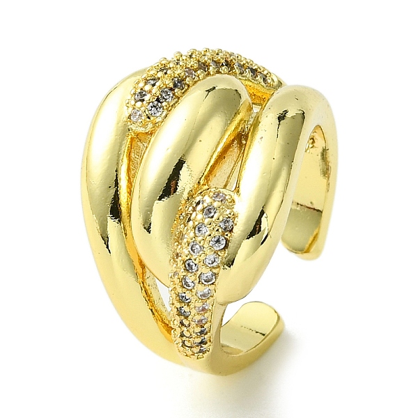 PandaHall Brass Micro Pave Cubic Zirconia Open Cuff Rings, Hollow, Real 16K Gold Plated, US Size 7 1/2(17.7mm) Brass+Cubic Zirconia Clear
PandaHall Brass Micro Pave Cubic Zirconia Open Cuff Rings, Hollow, Real 16K Gold Plated, US Size 7 1/2(17.7mm) Brass+Cubic Zirconia Clear