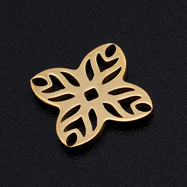PandaHall 201 Stainless Steel Filigree Joiners Links, Laser Cut, Flower, Golden, 14x14x1mm 201 Stainless Steel Flower
PandaHall 201 Stainless Steel Filigree Joiners Links, Laser Cut, Flower, Golden, 14x14x1mm 201 Stainless Steel Flower