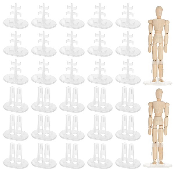 PandaHall Plastic Doll Standing Bracket, Clear, 52x80x74mm, Inner Size: 12mm, 30pcs/set Plastic Clear
PandaHall Plastic Doll Standing Bracket, Clear, 52x80x74mm, Inner Size: 12mm, 30pcs/set Plastic Clear