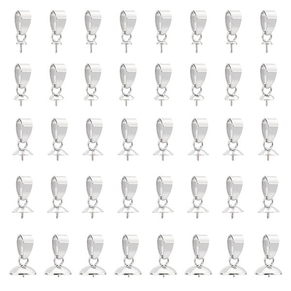 PandaHall Unicraftale 40Pcs 5 Style 304 Stainless Steel Cup Pearl Peg Bails Pin Pendants, For Half Drilled Beads, Stainless Steel Color...
PandaHall Unicraftale 40Pcs 5 Style 304 Stainless Steel Cup Pearl Peg Bails Pin Pendants, For Half Drilled Beads, Stainless Steel Color...
