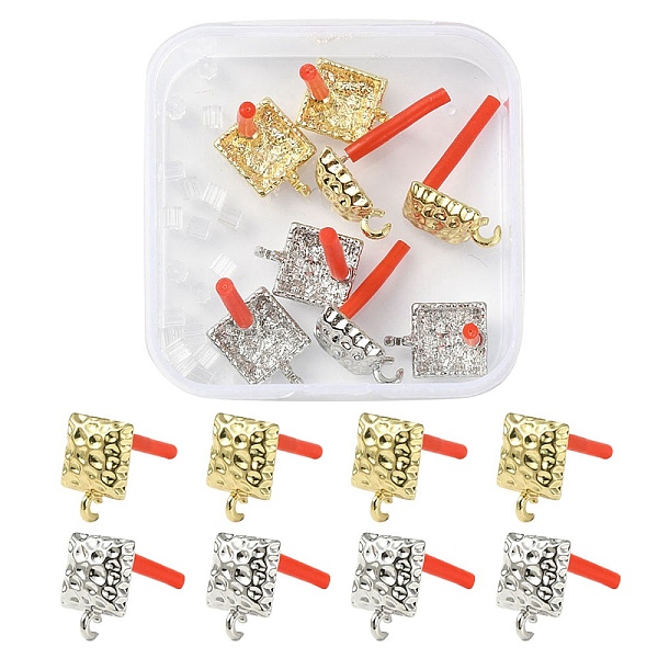 PandaHall 8Pcs 2 Colors Rack Plating Alloy Stud Earring Findings, with 925 Sterling Silver Pins & 20Pcs Plastic Ear Nuts, Platinum & Light...
PandaHall 8Pcs 2 Colors Rack Plating Alloy Stud Earring Findings, with 925 Sterling Silver Pins & 20Pcs Plastic Ear Nuts, Platinum & Light...