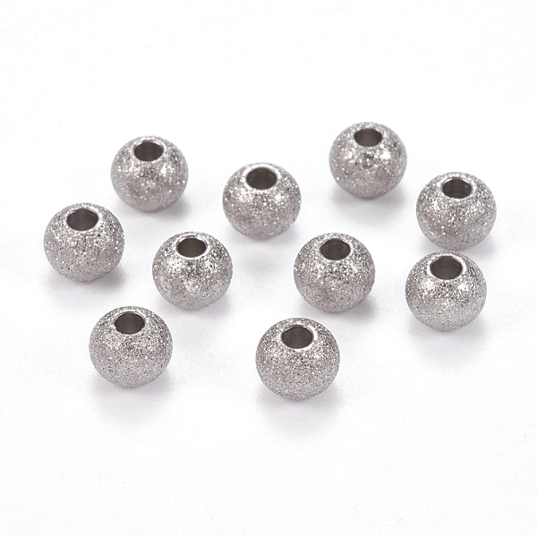 PandaHall 304 Stainless Steel Textured Beads, Round, Stainless Steel Color, 6x5mm, Hole: 2mm 304 Stainless Steel Round
PandaHall 304 Stainless Steel Textured Beads, Round, Stainless Steel Color, 6x5mm, Hole: 2mm 304 Stainless Steel Round