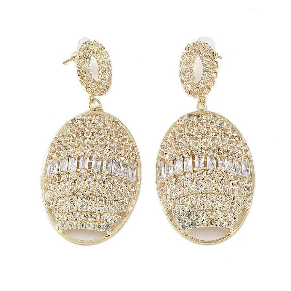 PandaHall Brass Micro Pave Cubic Zirconia Stud Earrings, Oval, Golden, 67x29.5mm Cubic Zirconia Oval
PandaHall Brass Micro Pave Cubic Zirconia Stud Earrings, Oval, Golden, 67x29.5mm Cubic Zirconia Oval
