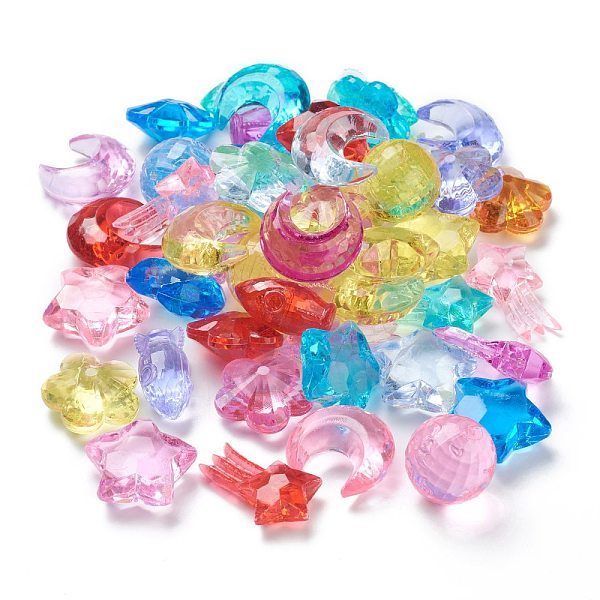 PandaHall Acrylic Transparent Cabochons, Decorate Accessories, Moon, Star, Space Shuttle & Planet, Mixed Color, 24~35x18~25x9~22mm, about..., Multicolor
PandaHall Acrylic Transparent Cabochons, Decorate Accessories, Moon, Star, Space Shuttle & Planet, Mixed Color, 24~35x18~25x9~22mm, about..., Multicolor