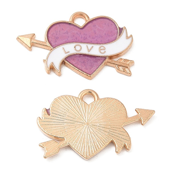 PandaHall Light Gold Tone Alloy Enamel Pendants, Cadmium Free & Lead Free, Heart with Arrow & Word Love Charm, Plum, 14.5x23x1.5mm, Hole..., Purple
PandaHall Light Gold Tone Alloy Enamel Pendants, Cadmium Free & Lead Free, Heart with Arrow & Word Love Charm, Plum, 14.5x23x1.5mm, Hole..., Purple
