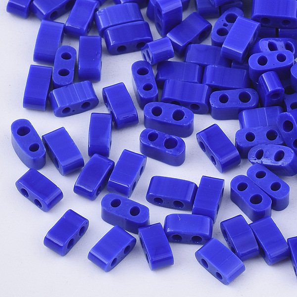 PandaHall 2-Hole Glass Seed Beads, Opaque Colours, Rectangle, Blue, 4.5~5.5x2x2~2.5mm, Hole: 0.5~0.8mm, about 250pcs/10g Glass Rectangle...
PandaHall 2-Hole Glass Seed Beads, Opaque Colours, Rectangle, Blue, 4.5~5.5x2x2~2.5mm, Hole: 0.5~0.8mm, about 250pcs/10g Glass Rectangle...