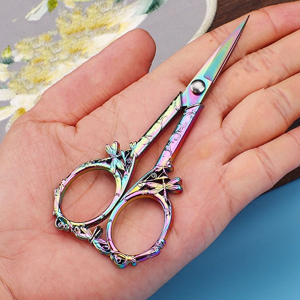 PandaHall Stainless Steel Scissors, Embroidery Scissors, Sewing Scissors, Rainbow Color, 120x50mm Stainless Steel
PandaHall Stainless Steel Scissors, Embroidery Scissors, Sewing Scissors, Rainbow Color, 120x50mm Stainless Steel