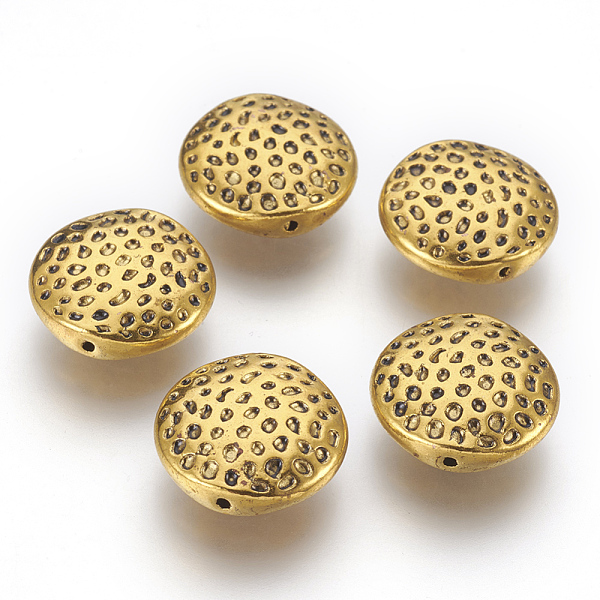 PandaHall Tibetan Style Beads, Zinc Alloy Beads, Antique Golden Color, Lead Free & Cadmium Free, Flat Round, Size: about 17mm in diameter...
PandaHall Tibetan Style Beads, Zinc Alloy Beads, Antique Golden Color, Lead Free & Cadmium Free, Flat Round, Size: about 17mm in diameter...