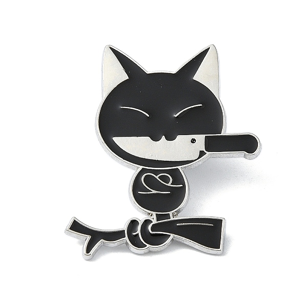 PandaHall Enamel Pin, Alloy Brooches for Backpack Clothes, Cadmium Free & Lead Free, Cat, Black, 30.5x26x1.5mm Alloy+Enamel Cat Shape Black
PandaHall Enamel Pin, Alloy Brooches for Backpack Clothes, Cadmium Free & Lead Free, Cat, Black, 30.5x26x1.5mm Alloy+Enamel Cat Shape Black