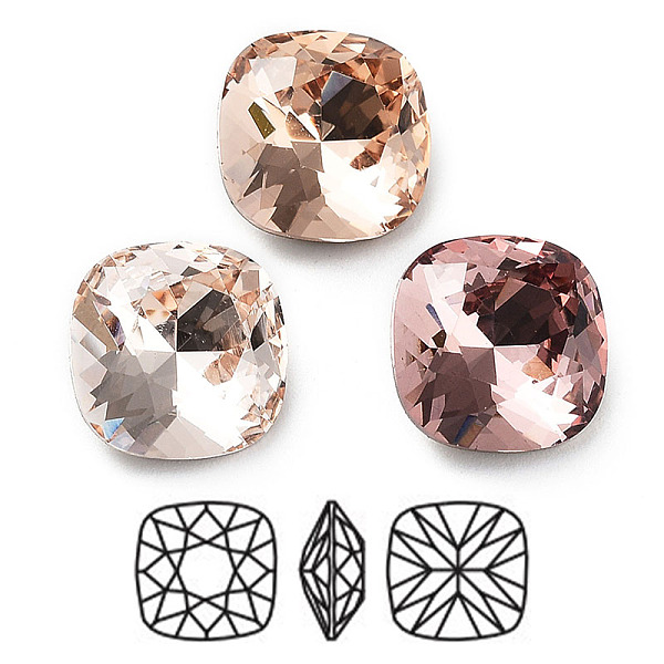 PandaHall K9 Glass Rhinestone Cabochons, Point Back & Back Plated, Faceted, Square, Mixed Color, 10x10x5mm Glass Rhinestone Square..., Multicolor
PandaHall K9 Glass Rhinestone Cabochons, Point Back & Back Plated, Faceted, Square, Mixed Color, 10x10x5mm Glass Rhinestone Square..., Multicolor