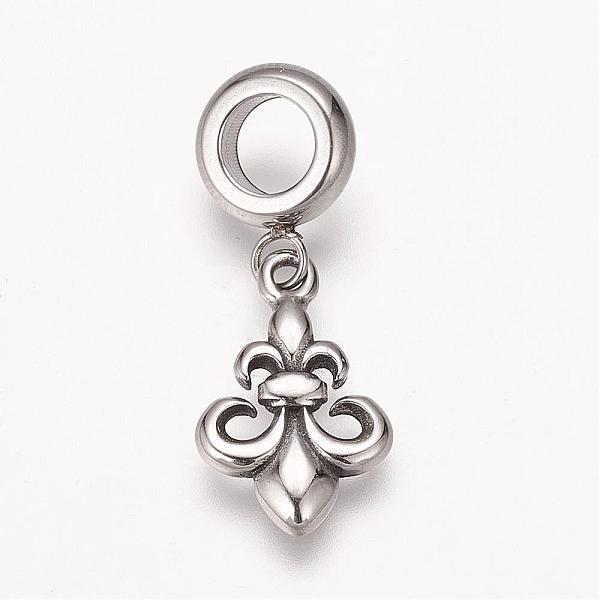 PandaHall 304 Stainless Steel European Dangle Charms, Large Hole Pendants, Fleur De Lis, Antique Silver, 26mm, Hole: 5mm, Pendant: 16x10x2mm...
PandaHall 304 Stainless Steel European Dangle Charms, Large Hole Pendants, Fleur De Lis, Antique Silver, 26mm, Hole: 5mm, Pendant: 16x10x2mm...