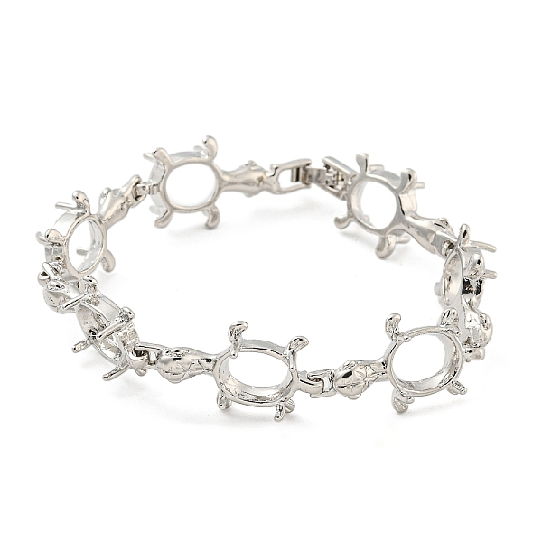 PandaHall Rack Plating Brass Turtle Link Chain Bracelet Making with Tray, Platinum, 7-1/8 inch(18.2cm), Tray: 9.5x7mm Brass Turtle
PandaHall Rack Plating Brass Turtle Link Chain Bracelet Making with Tray, Platinum, 7-1/8 inch(18.2cm), Tray: 9.5x7mm Brass Turtle