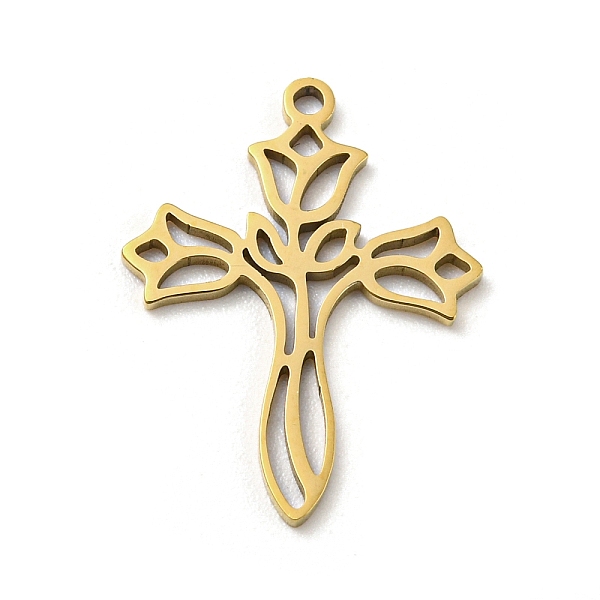 PandaHall 201 Stainless Steel Pendants, Laser Cut, Golden, Cross, 20x15x1mm, Hole: 1.2mm, 5pcs/bag 201 Stainless Steel Cross
PandaHall 201 Stainless Steel Pendants, Laser Cut, Golden, Cross, 20x15x1mm, Hole: 1.2mm, 5pcs/bag 201 Stainless Steel Cross
