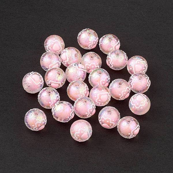 PandaHall UV Plating Rainbow Iridescent Acrylic Enamel Beads, Round with Cat Paw Print, Pink, 15~16mm, Hole: 2.3mm Acrylic Round Pink
PandaHall UV Plating Rainbow Iridescent Acrylic Enamel Beads, Round with Cat Paw Print, Pink, 15~16mm, Hole: 2.3mm Acrylic Round Pink