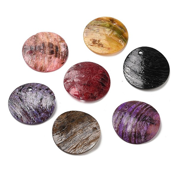 PandaHall Spray Painted Natural Akoya Shell Pendants, Mother of Shell, Flat Round Charms, Mixed Color, 20.5x1~3mm, Hole: 1.5mm Shell Flat..., Multicolor
PandaHall Spray Painted Natural Akoya Shell Pendants, Mother of Shell, Flat Round Charms, Mixed Color, 20.5x1~3mm, Hole: 1.5mm Shell Flat..., Multicolor