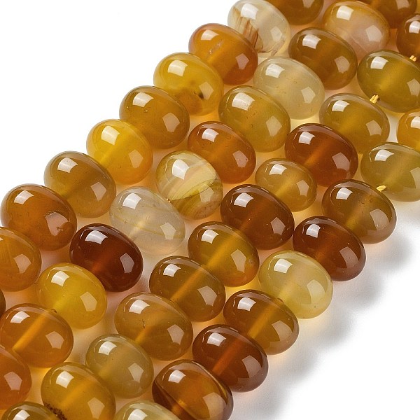 PandaHall Natural Agate Beads Strands, Dyed & Heated, Egg, Goldenrod, 15~17x11~12mm, Hole: 1.6mm, about 14~15pcs/strand, 6.69~6.89 inch..., Gold
PandaHall Natural Agate Beads Strands, Dyed & Heated, Egg, Goldenrod, 15~17x11~12mm, Hole: 1.6mm, about 14~15pcs/strand, 6.69~6.89 inch..., Gold