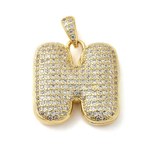 PandaHall Brass Micro Pave Cubic Zirconia Pendants, Cadmium Free & Lead Free, Long-Lasting Plated, Real 18K Gold Plated, Letter H..., Clear
PandaHall Brass Micro Pave Cubic Zirconia Pendants, Cadmium Free & Lead Free, Long-Lasting Plated, Real 18K Gold Plated, Letter H..., Clear