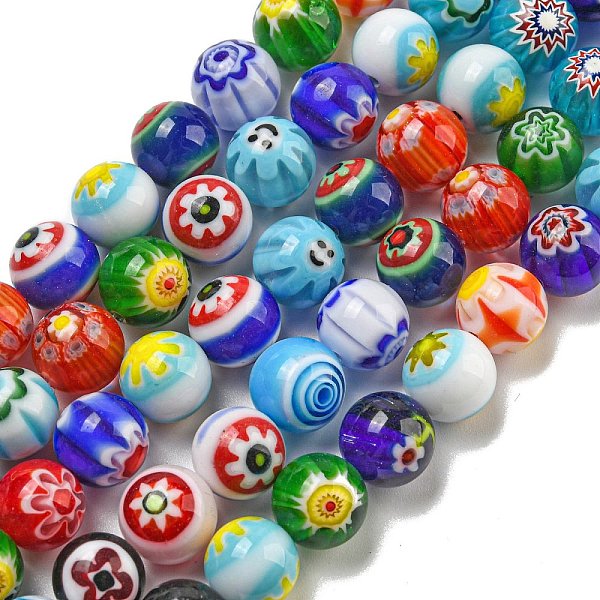 PandaHall Handmade Lampwork Beads Strands, Round, Mixed Color, 10mm, Hole: 1.2mm, about 40pcs/strand, 16.14''(41cm) Lampwork Round..., Multicolor
PandaHall Handmade Lampwork Beads Strands, Round, Mixed Color, 10mm, Hole: 1.2mm, about 40pcs/strand, 16.14''(41cm) Lampwork Round..., Multicolor