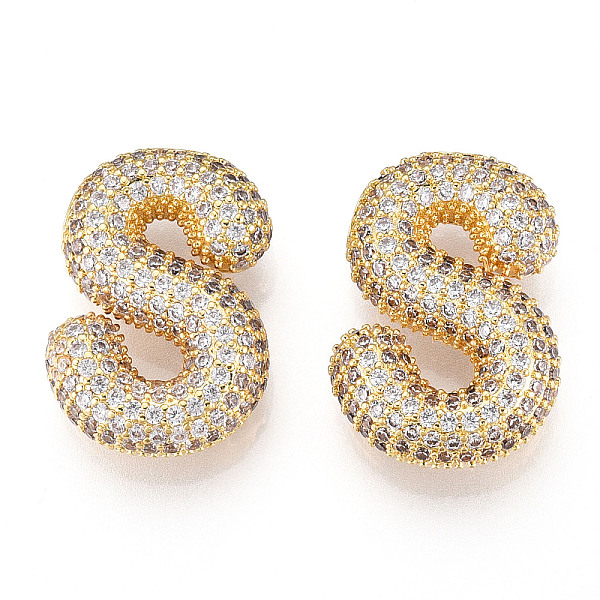 PandaHall Brass Micro Pave Cubic Zirconia Pendants, Alphabet, Letter S, 22.5x19.5x7.5mm, Hole: 4x2.5mm Brass+Cubic Zirconia Letter S Clear
PandaHall Brass Micro Pave Cubic Zirconia Pendants, Alphabet, Letter S, 22.5x19.5x7.5mm, Hole: 4x2.5mm Brass+Cubic Zirconia Letter S Clear