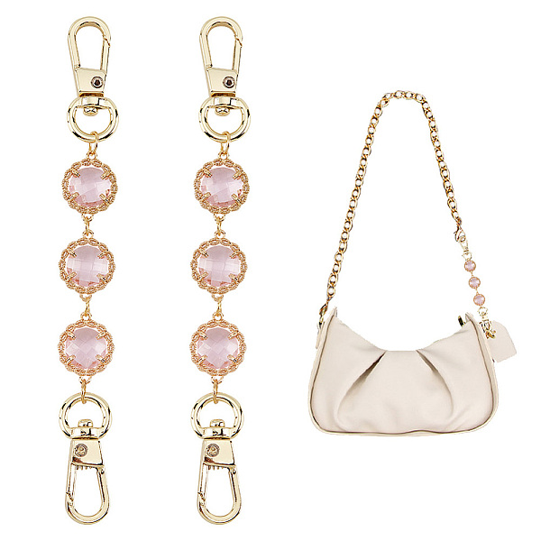 PandaHall WADORN 2Pcs Glass Link Bag Handle Extenders, with Alloy Swivel Clasps, Purse Making Supplies, Pearl Pink, 12.5cm Glass
PandaHall WADORN 2Pcs Glass Link Bag Handle Extenders, with Alloy Swivel Clasps, Purse Making Supplies, Pearl Pink, 12.5cm Glass