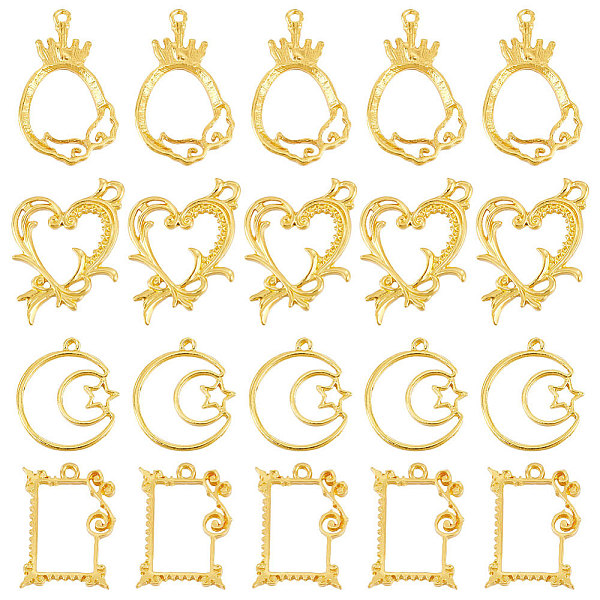 PandaHall SUNNYCLUE 20pcs 4 styles Alloy Enamel Settings, Open Back Bezel Pendants, For DIY UV Resin, Epoxy Resin, Pressed Flower Jewelry...
PandaHall SUNNYCLUE 20pcs 4 styles Alloy Enamel Settings, Open Back Bezel Pendants, For DIY UV Resin, Epoxy Resin, Pressed Flower Jewelry...