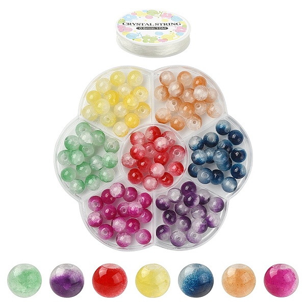PandaHall DIY Imitatin Jade Bracelet Making Kit, Including Glass Round Beads, Elastic Thread, Mixed Color, Beads: 8mm, Hole: 1.5mm..., Multicolor
PandaHall DIY Imitatin Jade Bracelet Making Kit, Including Glass Round Beads, Elastic Thread, Mixed Color, Beads: 8mm, Hole: 1.5mm..., Multicolor