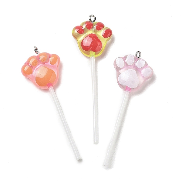 PandaHall Luminous Transparent Resin Cartoon Big Pendants, with Platinum Tone Iron Loops and Plastic Bar, Lollipop Charms, Mixed Color, Paw..., Multicolor
PandaHall Luminous Transparent Resin Cartoon Big Pendants, with Platinum Tone Iron Loops and Plastic Bar, Lollipop Charms, Mixed Color, Paw..., Multicolor