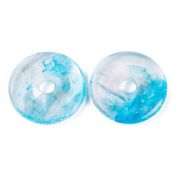 PandaHall Natural Calcite Dyed Pendants, Donut/Pi Disc Charms, Dodger Blue, 50x8.5mm, Hole: 10mm Calcite Donut
PandaHall Natural Calcite Dyed Pendants, Donut/Pi Disc Charms, Dodger Blue, 50x8.5mm, Hole: 10mm Calcite Donut