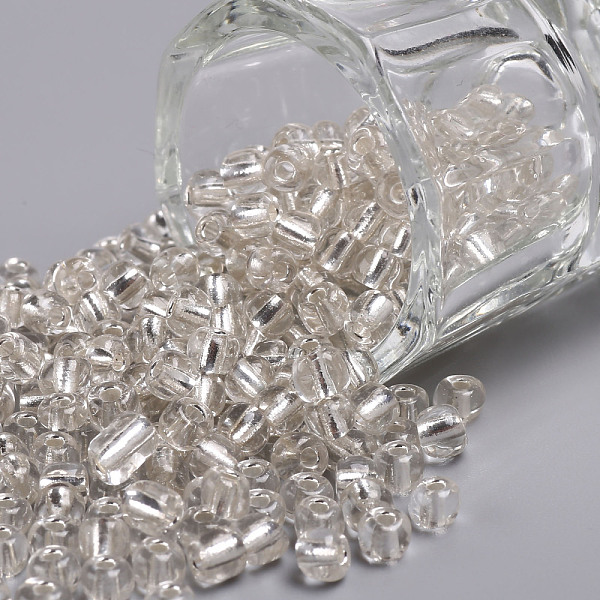 PandaHall 6/0 Glass Seed Beads, Silver Lined Round Hole, Round, White, 6/0, 4mm, Hole: 1.5mm, about 500pcs/50g, 50g/bag, 18bags/2pounds...
PandaHall 6/0 Glass Seed Beads, Silver Lined Round Hole, Round, White, 6/0, 4mm, Hole: 1.5mm, about 500pcs/50g, 50g/bag, 18bags/2pounds...